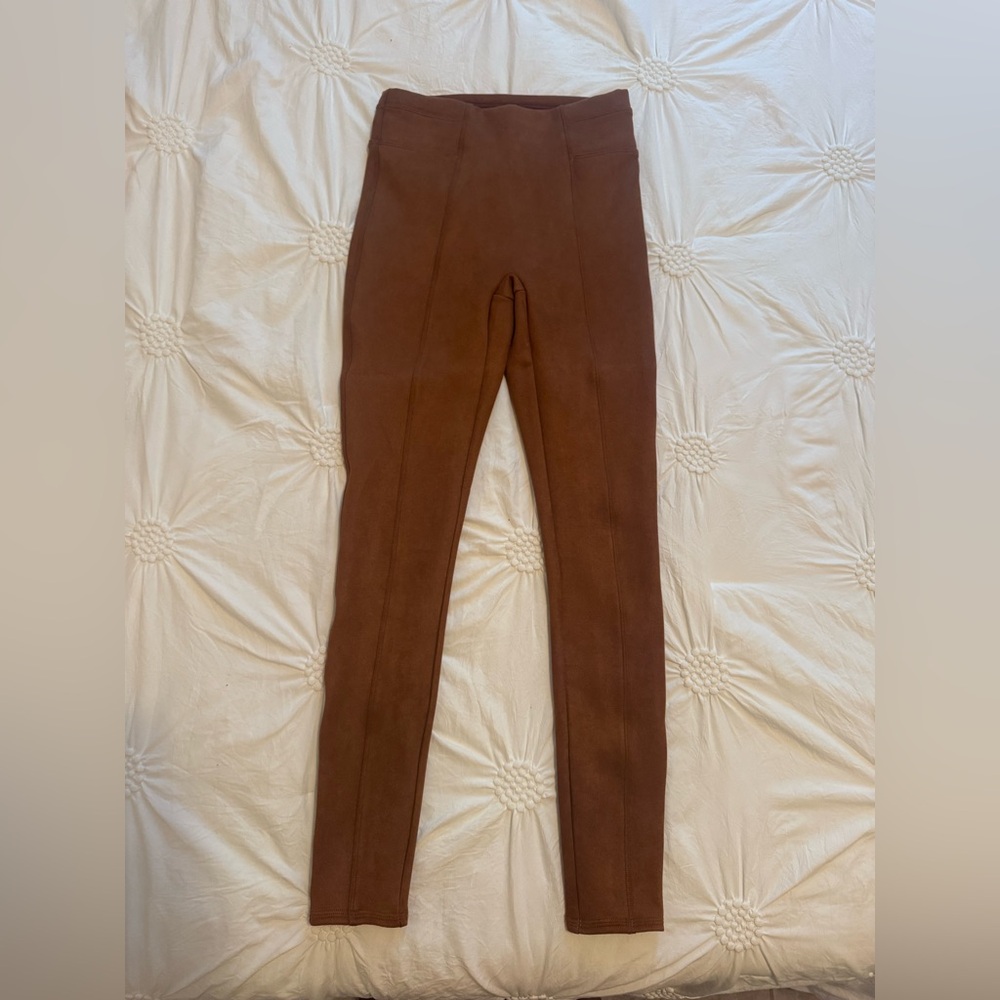 SPANX suede High-Rise Leggings
